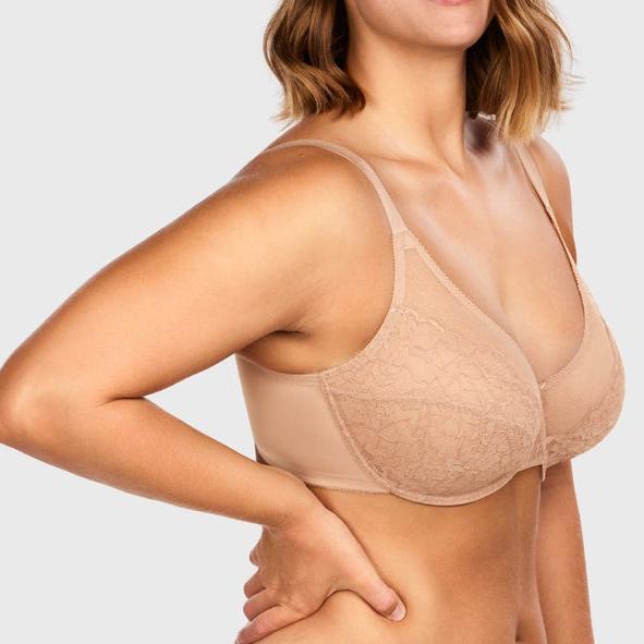 (Cardi B recommends)Enchante Unlined Non-padded Lace Underwire Bra