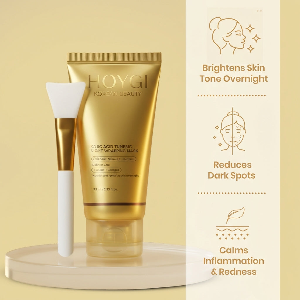 Korean Kojic Acid Turmeric Wrapping Mask