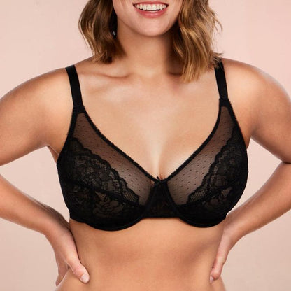 (Cardi B recommends)Enchante Unlined Non-padded Lace Underwire Bra