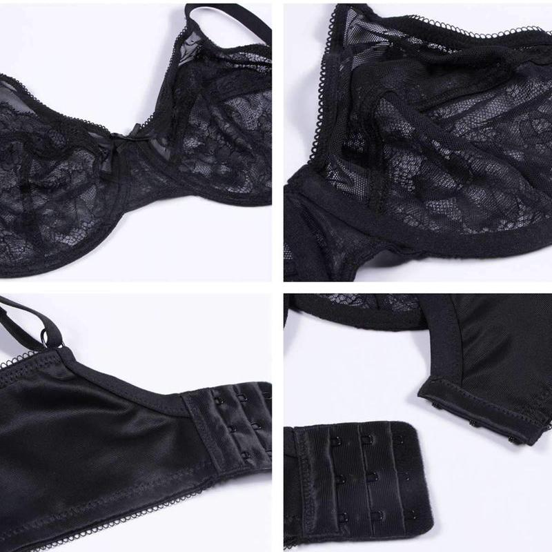 (Cardi B recommends)Enchante Unlined Non-padded Lace Underwire Bra