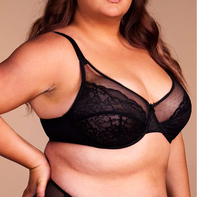 (Cardi B recommends)Enchante Unlined Non-padded Lace Underwire Bra