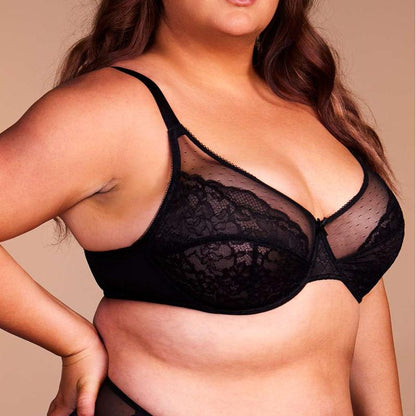 (Cardi B recommends)Enchante Unlined Non-padded Lace Underwire Bra