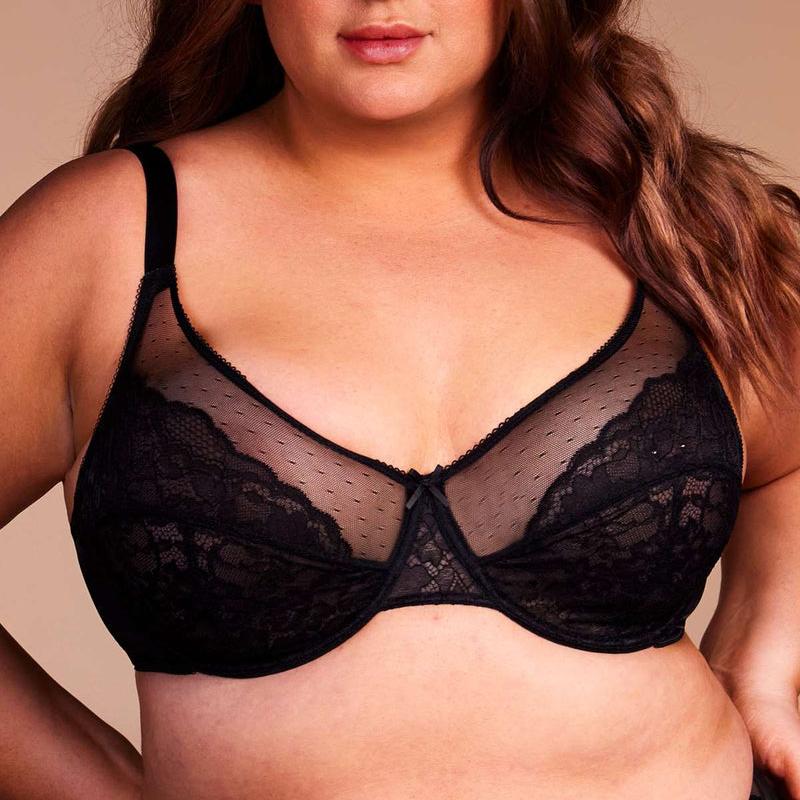 (Cardi B recommends)Enchante Unlined Non-padded Lace Underwire Bra