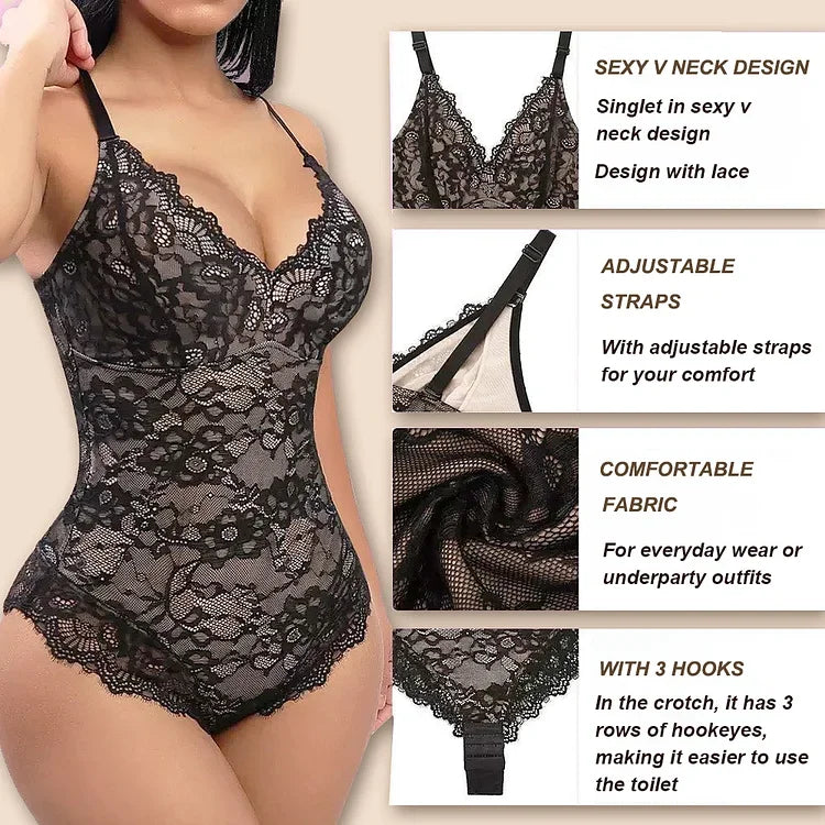 Sexy Lace Bodysuits Shapewear for Women