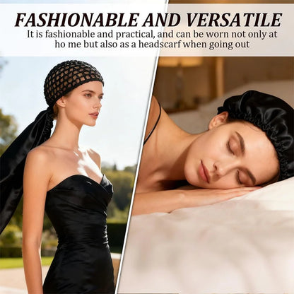 2-in-1 Bonnet Wrap Caps for Hair Care