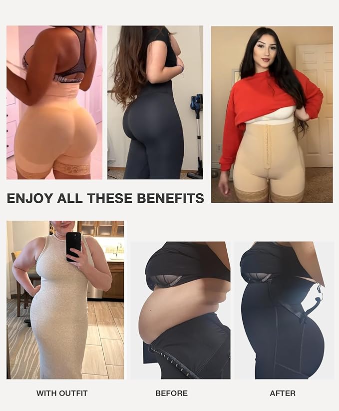 Tummy Control Postpartum Body Shaper Butt Lifter Bodysuit