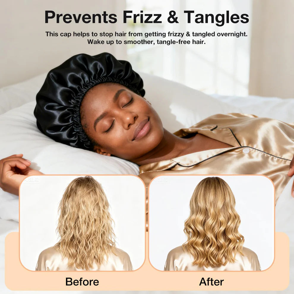 2-in-1 Bonnet Wrap Caps for Hair Care