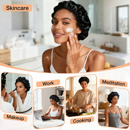 2-in-1 Bonnet Wrap Caps for Hair Care