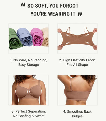 She's Gear Seamless Wireless Comfort Bra（3pcs）