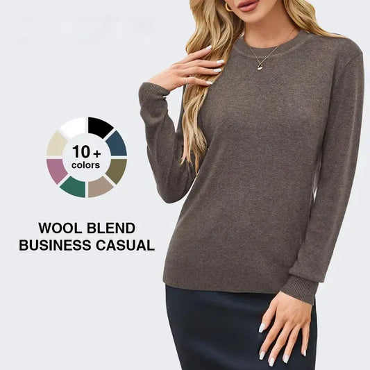2026 Women Spring Fashion Wool Blend Sweater